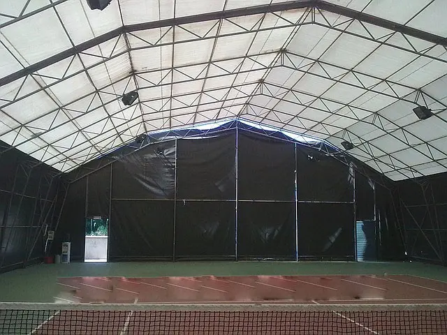 Накрытие тентом ПВХ 